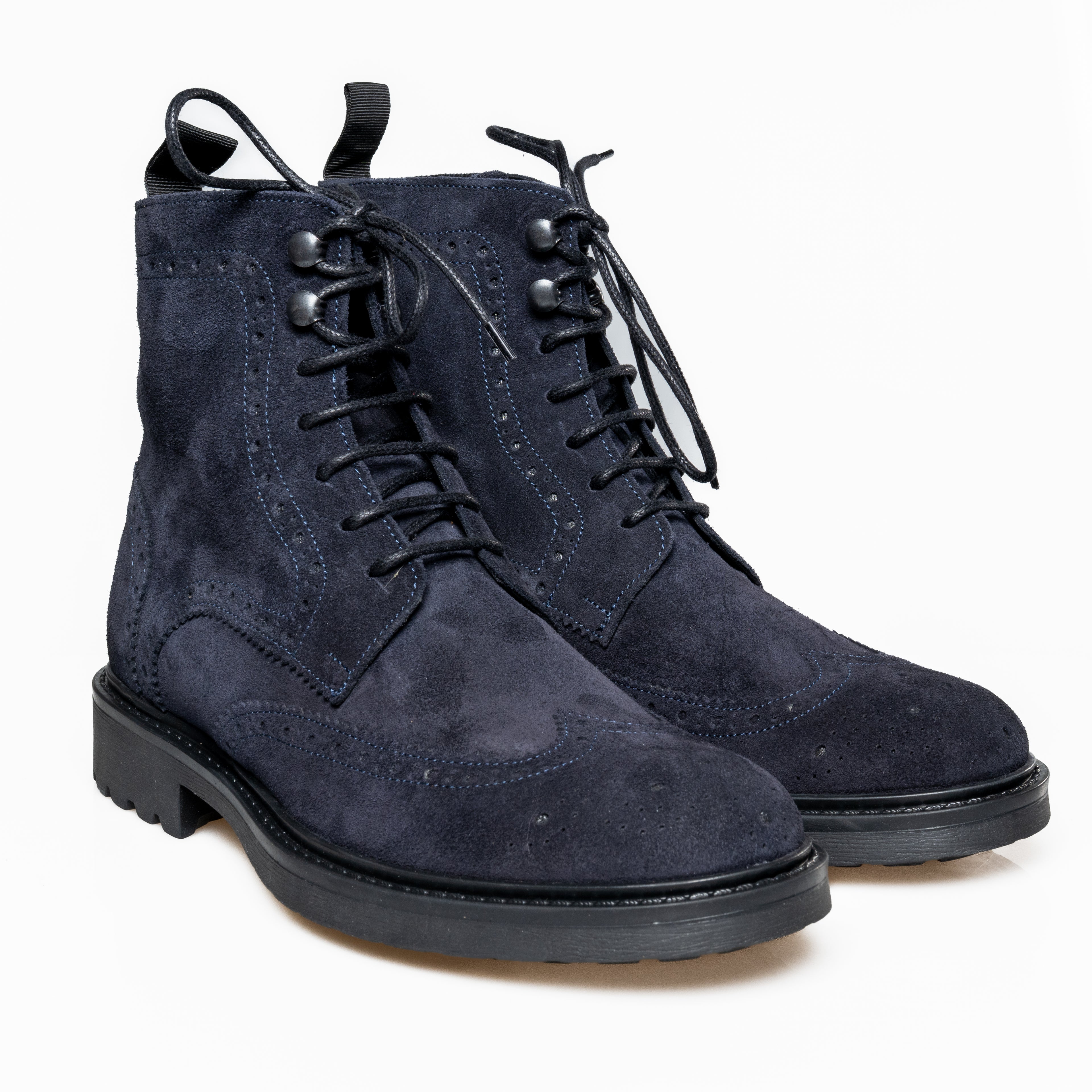 Wolf Stivaletto in Camoscio con Inserti Decorativi