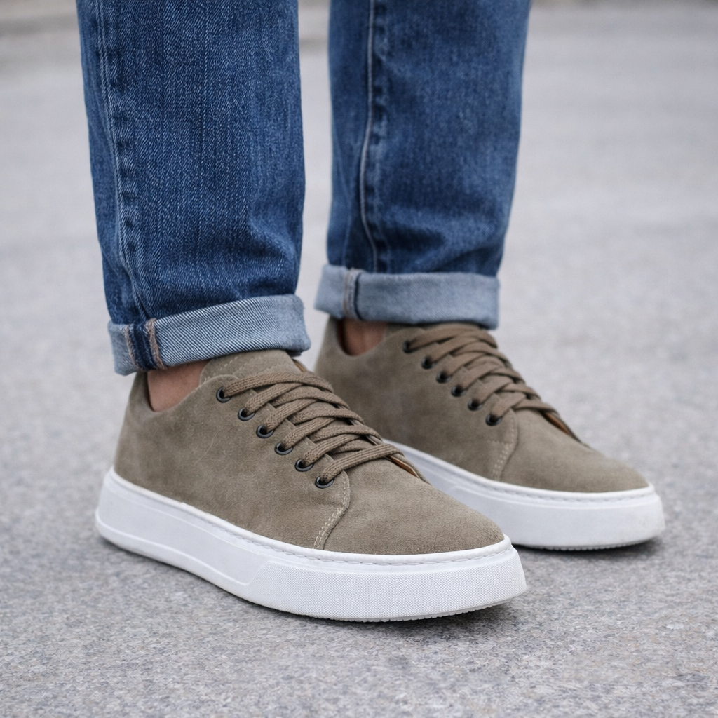 Burnout Sneakers in Camoscio