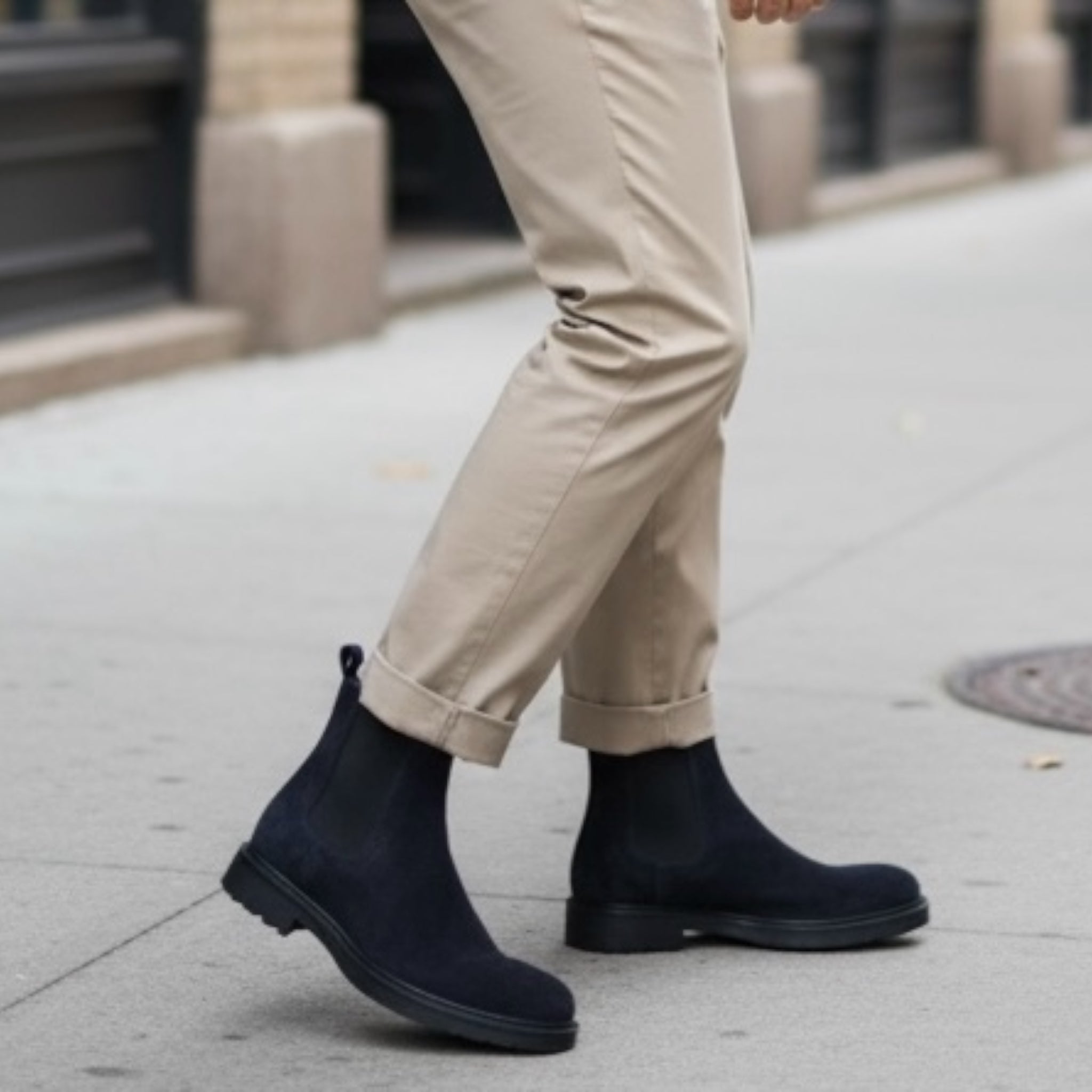 Hope Stivaletto Chelsea Artigianale in Camoscio