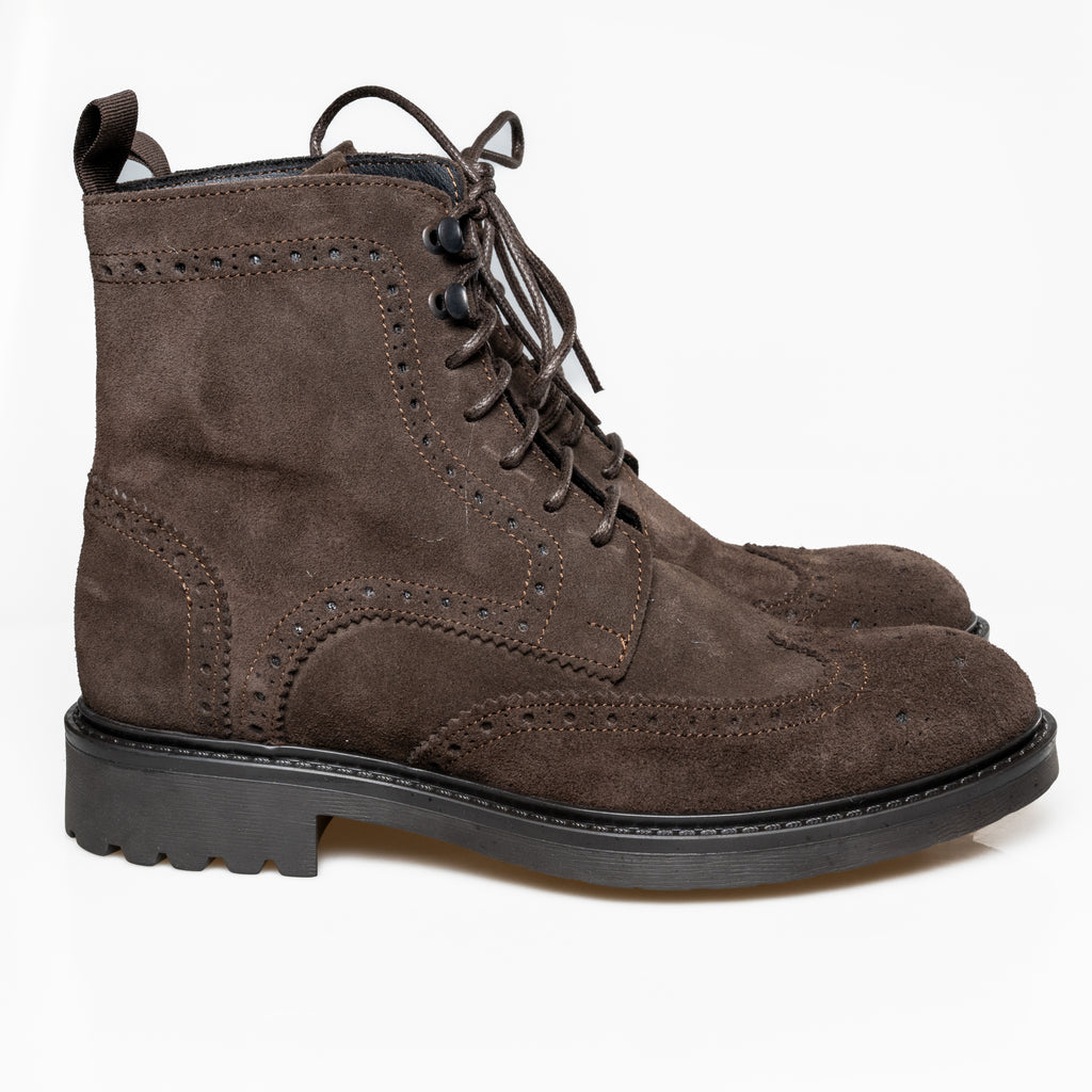 Wolf Stivaletto in Camoscio con Inserti Decorativi