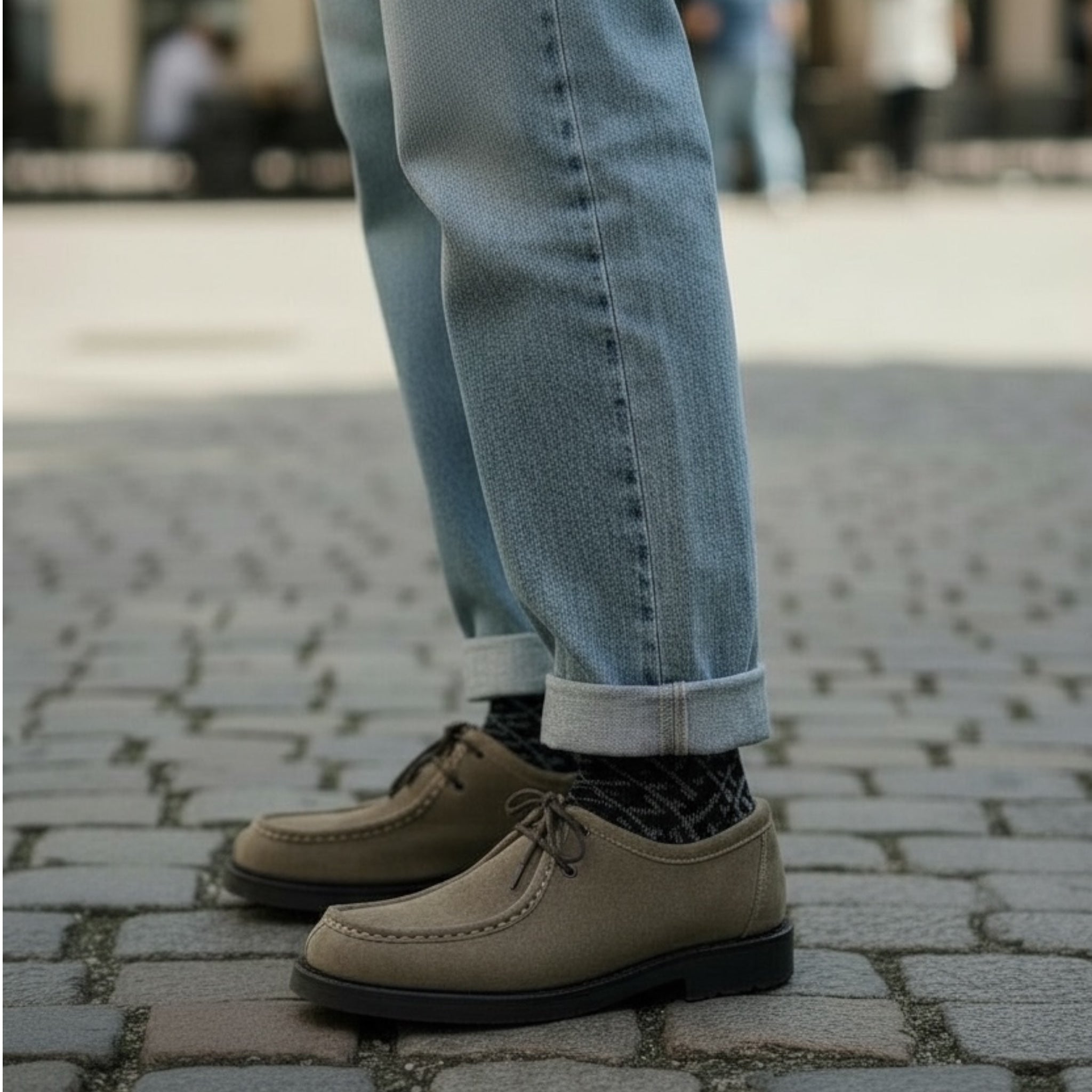 Bojack Derby in Camoscio con Suola Carrarmato