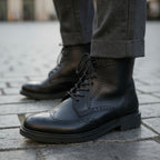 Wolf Stivaletto in Pelle con Inserti Decorativi