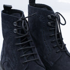 Wolf Stivaletto in Camoscio con Inserti Decorativi