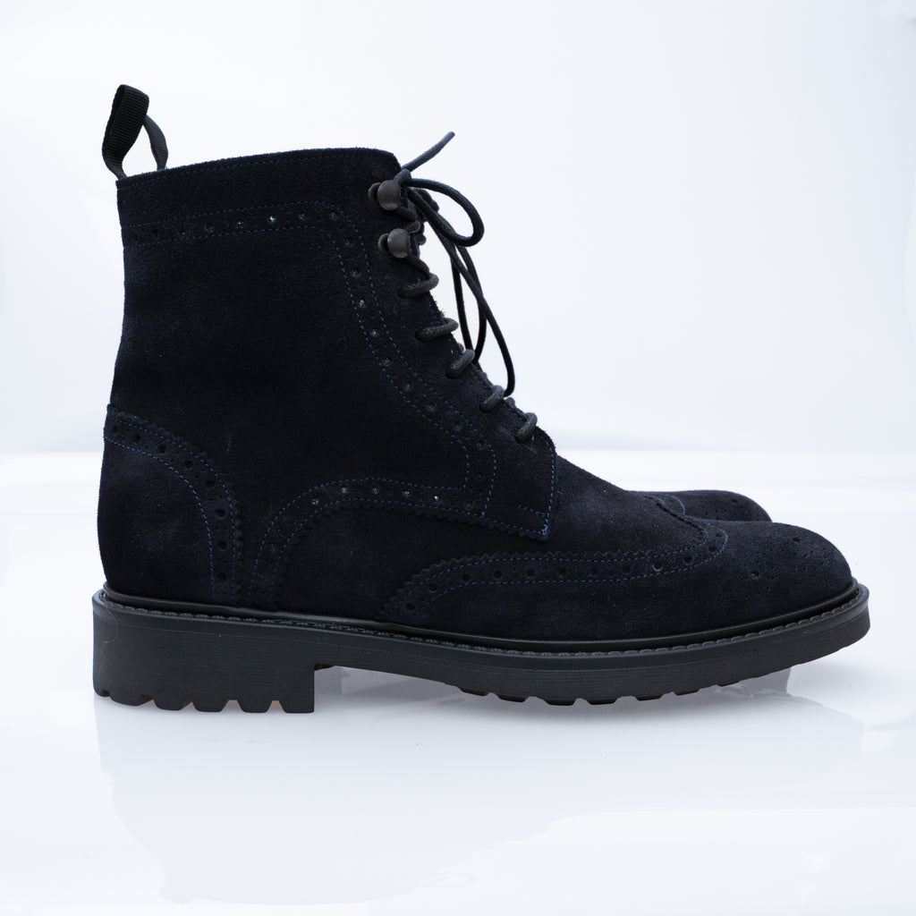 Wolf Stivaletto in Camoscio con Inserti Decorativi