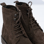 Wolf Stivaletto in Camoscio con Inserti Decorativi