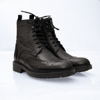 Wolf Stivaletto in Pelle con Inserti Decorativi