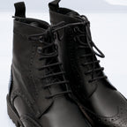 Wolf Stivaletto in Pelle con Inserti Decorativi